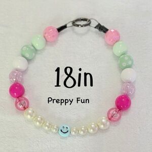 Beaded Dog or Pet Collar Necklace with Easy Spring Clasp! Fun, Cute, Pretty!